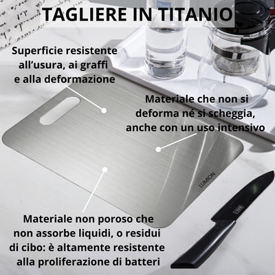 Tagliere 100% in Titanio